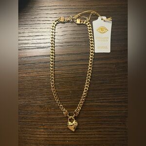 NEW Eye Candy Gold Heart Necklace